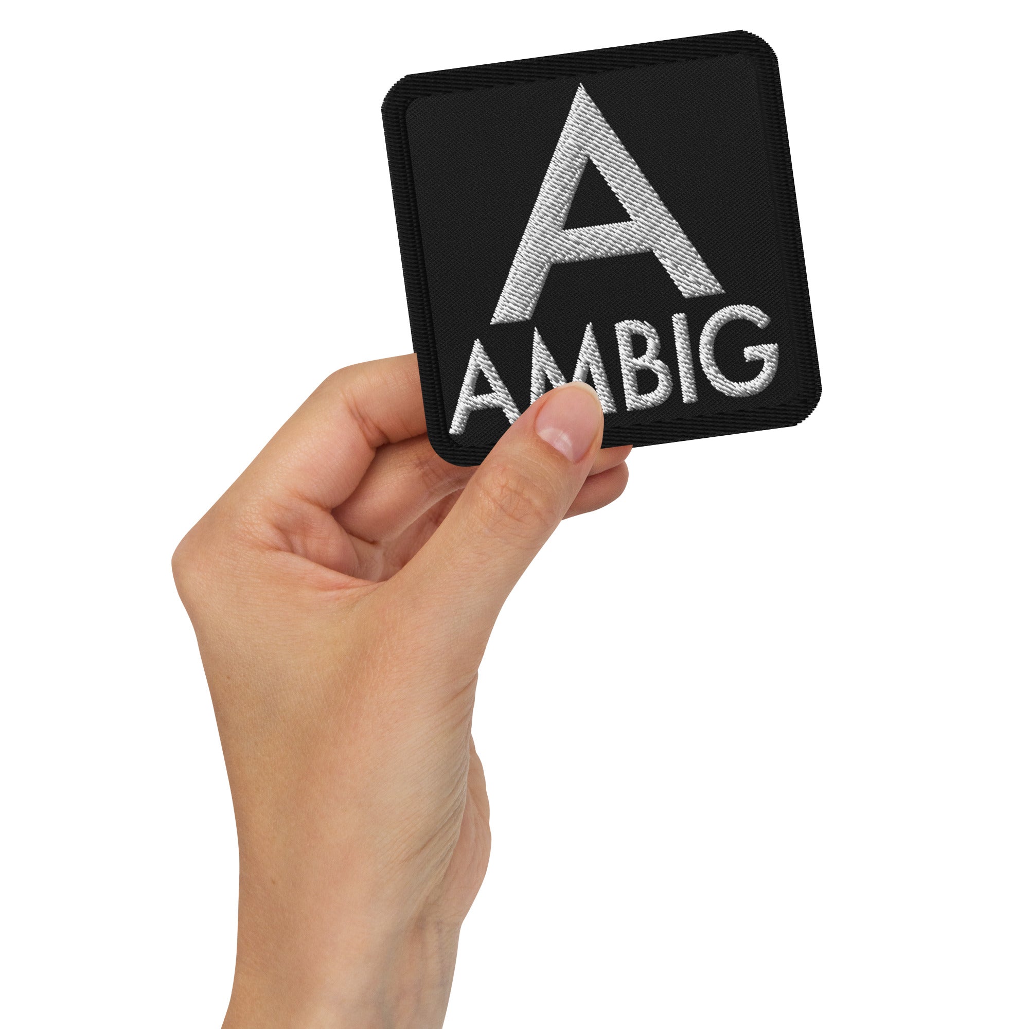 AMBIG Big A Embroidered Patch