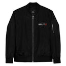 SPLIT Recycled Materials Bomber Jacket-1