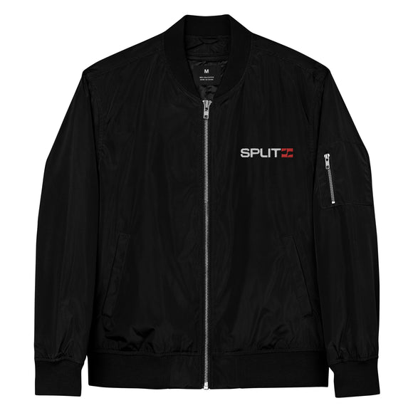 SPLIT Recycled Materials Bomber Jacket
