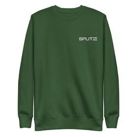Buy forest-green SPLIT Premium Unisex Sweatshirt