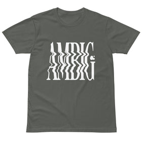 Buy charcoal AMBIG Liquid Graphic Tee