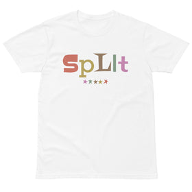 Buy white Split Cutout Graphic Tee