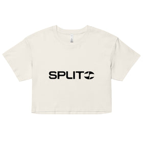 Buy ecru SPLIT Ladies Crop Top